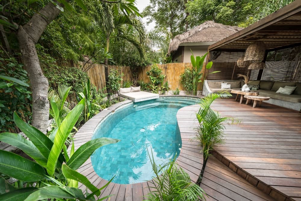 Villa avec piscine, photo d’illustration